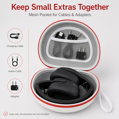 Image of Headphone Case for Skullcandy Crusher /Hesh /Evo, for JLab JBuds Lux ANC | for TOZO HT3 /HT2 Wireless Over-Ear Bluetooth Earphones, Travel Carrying, Daily Commute /Gym /Outdoor Use, Hard Box Only