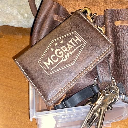 Custom Personalized ID Card Holder Key Chain - Engraved Wallet Keychain2