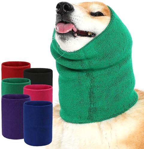 Image of Dog Calming Hoodie Quiet Head Cover Sleeves Double Layer Thickened Dog Ear Muffs Noise Protection,Dog Hematoma Ear Wrap, Dog Headband for Anxiety Relief for Bath, Thunderstorms