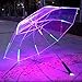 Produktbild BJYG Golfschirm Kreative LED-Licht Transparent Regenschirm Konzert Beleuchtung Regenschirm Winter School Warnsignal Kinder Regenschirm Sonnenschirm Regenschirm