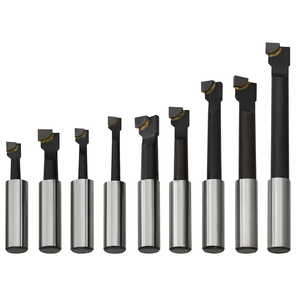 Set di 9 aste per trapano con codolo da 12 mm per punte da trapano