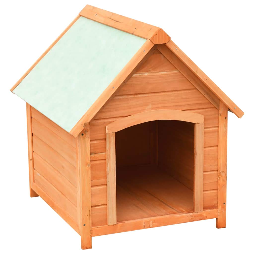 vidaXL Casa per cani in legno massello di pino e abete patio esterno in legno giardino grande gabbia per animali domestici cabina cuccia per cani forniture per animali domestici unità accessori