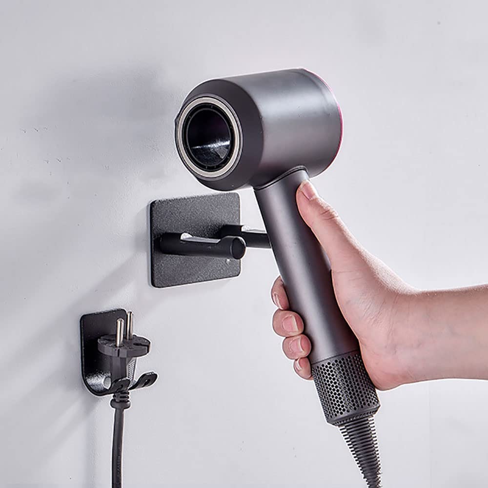 Soporte for secador de pelo, soporte for secador de pelo montado en la pared, soporte for secador de pelo, soporte for secador de pelo, compatible con montaje en pared, soporte organizador for difusor
