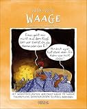 Waage 2027: Sternzeichenkalender-Cartoonkalender als Wandkalender im Format 19 x 24 cm.