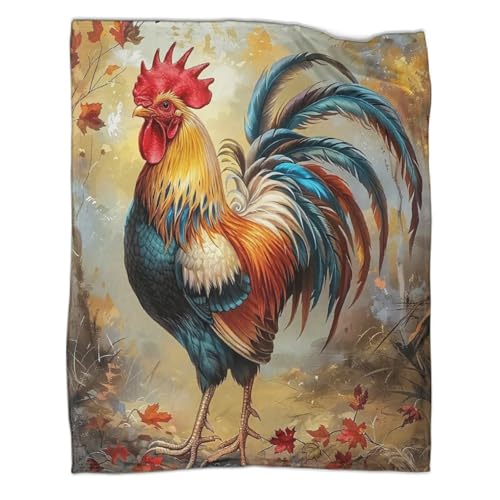 Couverture coq contre les nuits froides couverture lit microfibre
