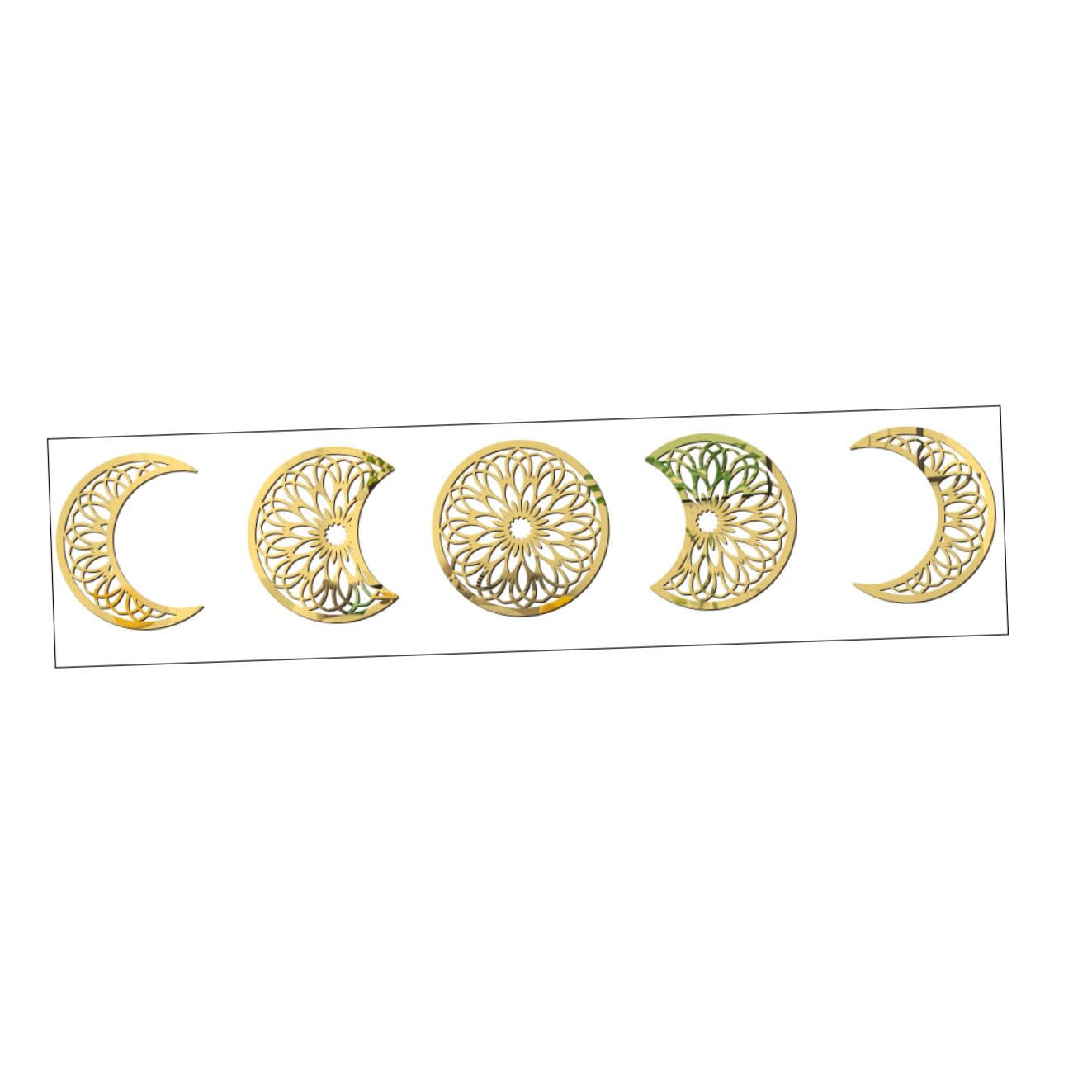 Miroir acrylique 3d lune pour relooker un mur terne sans percer