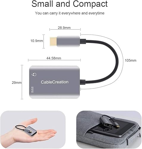 Usb C To 3.5Mm Headphone Adapter Bundle With Aux Cable #TOP7