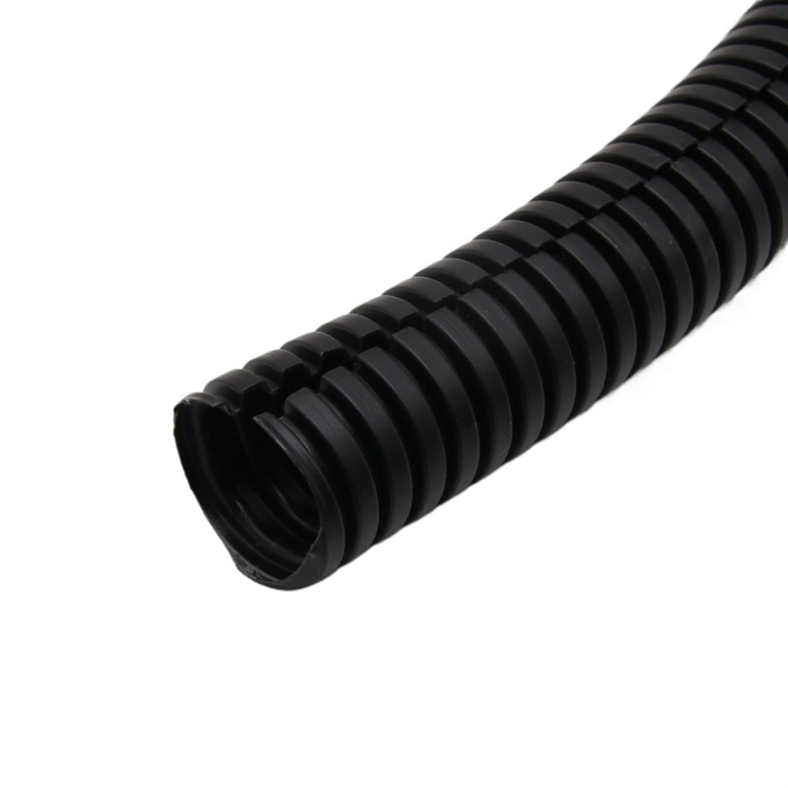 YDHSIKK Corrugated Wire Tube, PP Corrugated Conduit Tube Black AD 7.5-34.5mm(AD 13mm x ID 10mm 10 meter)