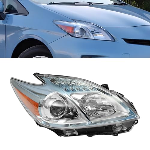 Jiabailie Halogen Headlights Assembly For Toyota Prius 2010-2011 Right Passenger
