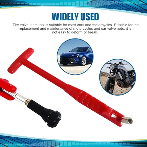 QZTYTY Valve Stem Removal Tool, Valve Stem Removal Tool, No Scratch Valve Core Wrench, Vehicle Repair Accessories Car Tire Valve Stem Puller Installer Universal for Car Bicycle Motorcycle
