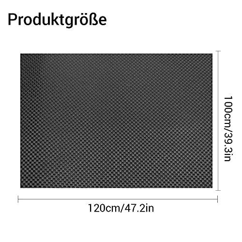 Kofferraummatte, Antirutschmatte Auto, Universal Wasserdicht Nahtlos Kofferraum Schutzmatte 120x100cm, Zuschneidbar und Abwaschbar Gummimatten für Auto, Teppich, Küche, Schublade