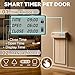Automatische Hundetür für Wand – Mittlere elektronische Smart Pet Tür mit LCD-Display, 3 Klappensystem & Timer/Manuelle Modi, Anti-Pinch, Heavy Duty für mittelgroße Hunde bis zu 18 kg (M)