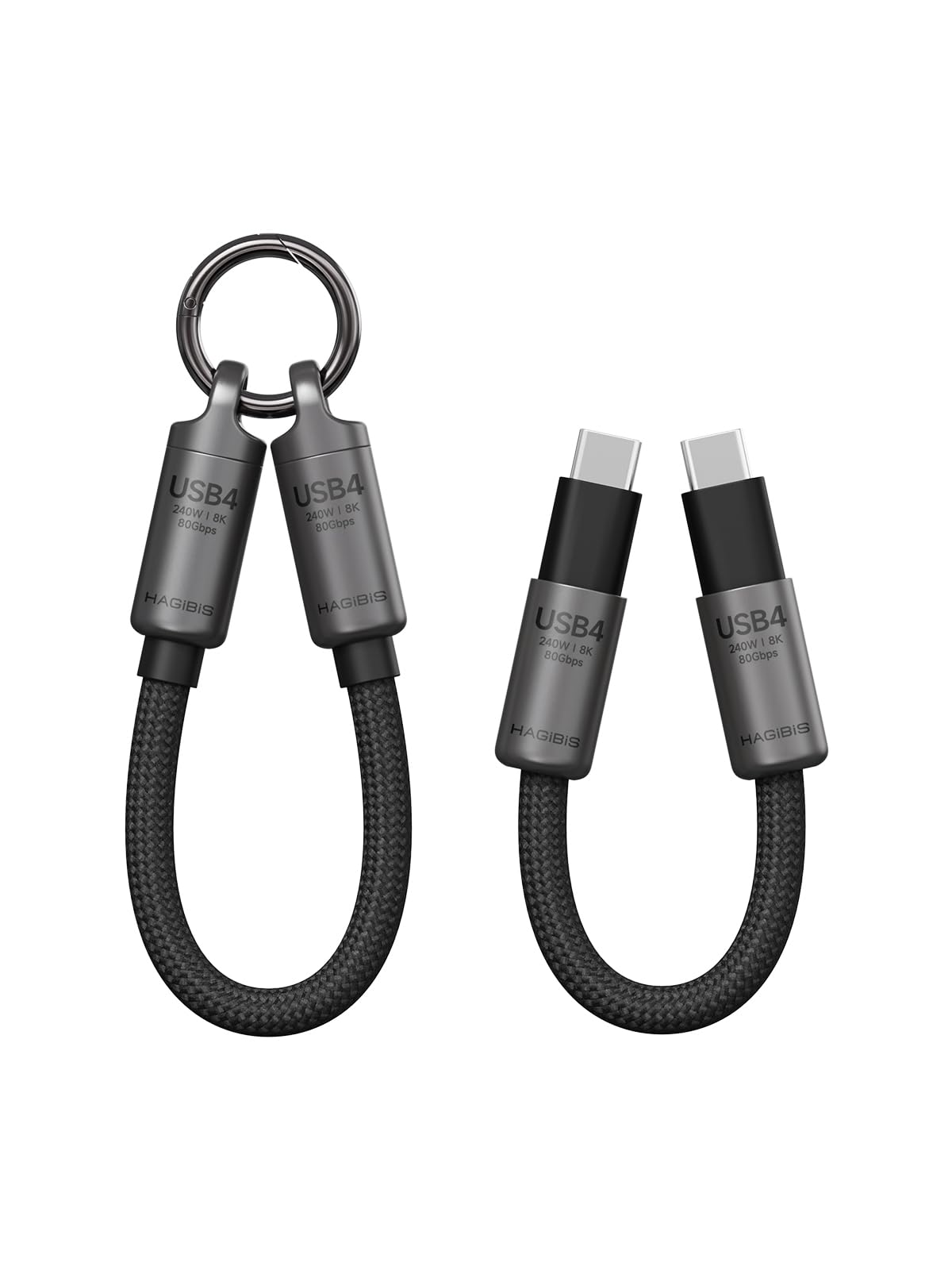 Amazon.com: Hagibis USB4 Cable Portable Keychain 0.5ft, 80Gpbs