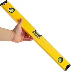 Nível De Alumínio Com Base Magnética 24 Polegadas 60cm De Mão 3 Bolhas