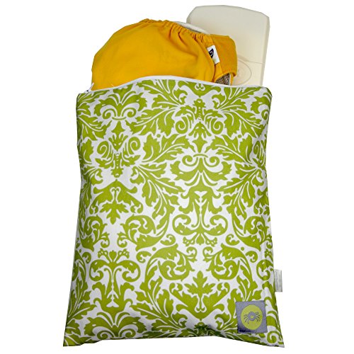 Itzy Ritzy Travel Happens - Bolsa con cremallera para pañales y ropa mojada, diseño de monos