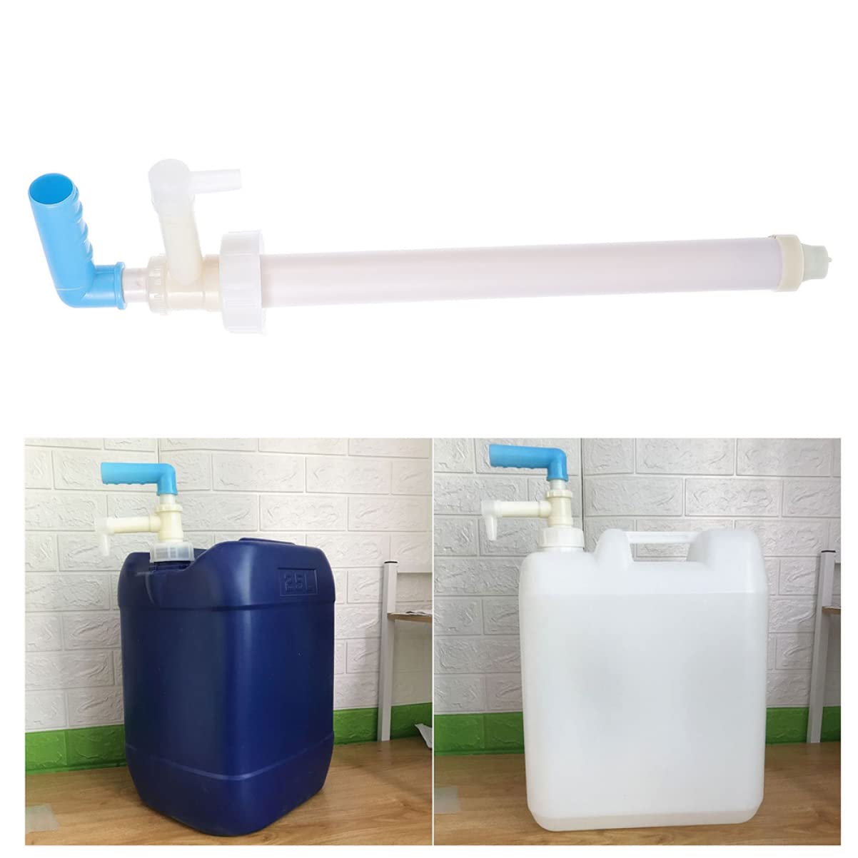 CIYODO 2 Pcs Manual Fluid Pump Sprayer Plastic Oil Pump for Easy Liquid Transfer Material