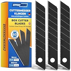 60x Cuttermesser Klingen - 18mm...
