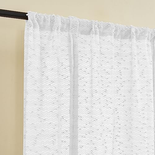 ele ELEOPTION Roman Tie-up Blind Curtain Translucent Elegant Luxury Window Voile Tier Curtain for Bedroom Living Room - Image 4