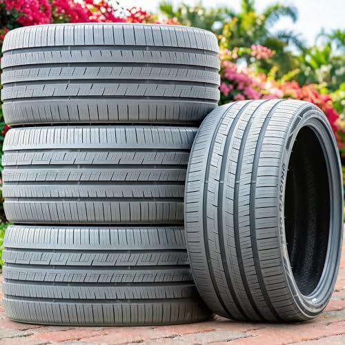 Set of 4 (FOUR) Aplus PRO Racing All Season Passenger High Performance Radial Tires-235/35R19 235/35ZR19 235/35/19 235/35-19 91W Load Range XL 4-Ply BSW Black Side Wall UTQG 420AA