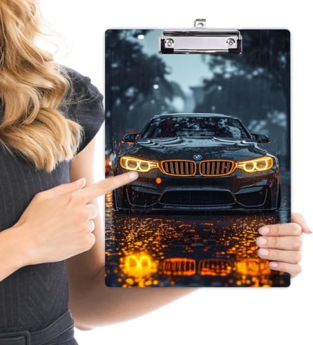 Image of NKSPRINTING Car Clip Board for Students, Teacher, Kids, Clipboards, Custom Pattern, School Supplies, Crack Marble Clipboard, Wooden Clipboards for Cute Design for Size 13.5 inch x 9.5 inch (610)