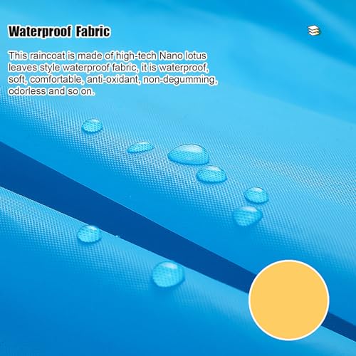 YEDECOR Poncho de chuva reutilizável de EVA para adultos, unissex, capa de chuva longa com capuz par