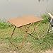 Amagogo Folding Table for Camping and Picnics for 1-2 People, Brown