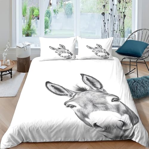 Housse de couette dauphins microfibre ultra douce parure lit 3D