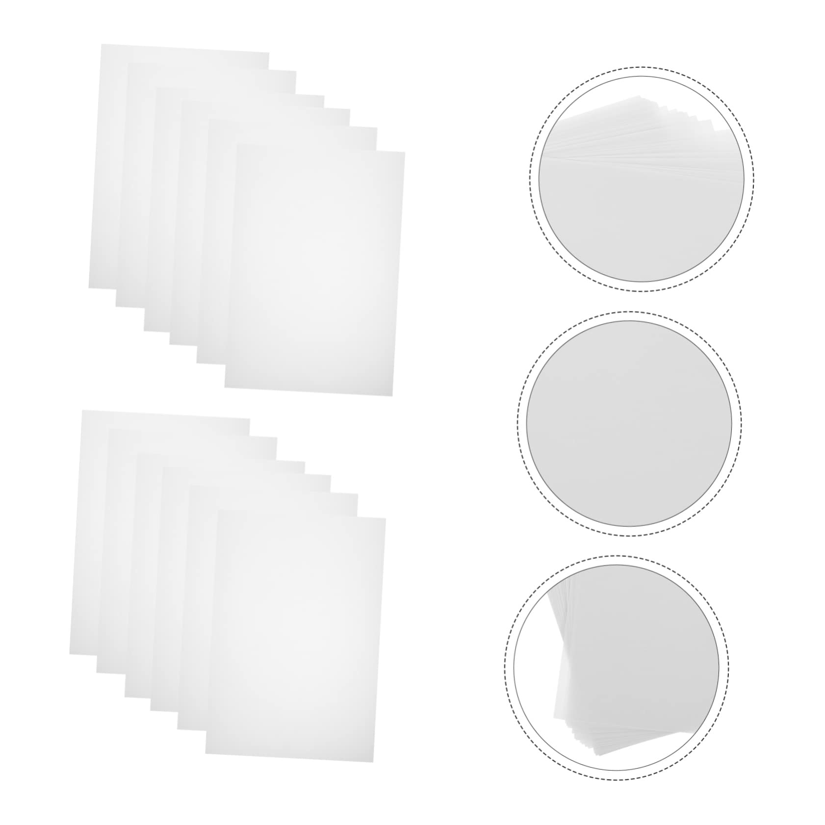 Housoutil Papel Calcar Papeles De Transferencia Multifuncionales Para Dibujo Copiado Y Manualidades Para Arte Caligrafía Y Proyectos 50 Piezas*4