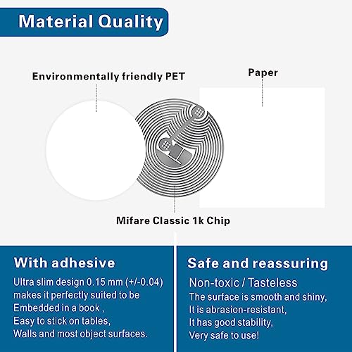 20 pz Mifare NFC Tag 1k RFID Sticker Mifare