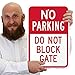 SmartSign - T1-1096-HI_12x18 No Parking - Do Not Block Gate Sign by | 12