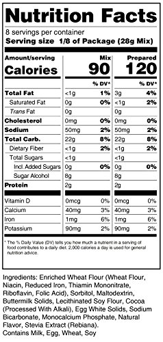 Miniatura 2 de Sans Sucre Mezcla de brownie de chocolate con leche (endulzado con stevia)