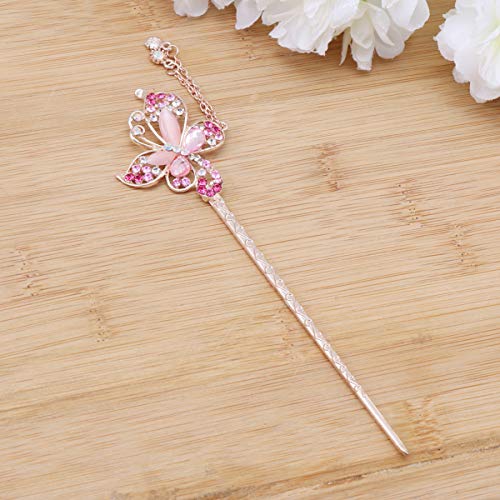 PIXNOR Strass PÃ©rola Flor Cabelo Vara Vintage Tassel Pino de Cabelo para As Mulheres Menina