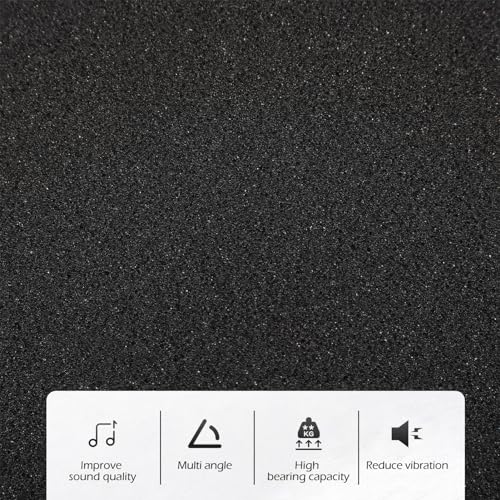 TOYANDONA 1set Almohadillas de Aislamiento Acústico para Parlantes Almohadilla Aislante de Sonido para Reducción de Ruido Color Negro miniatura 6