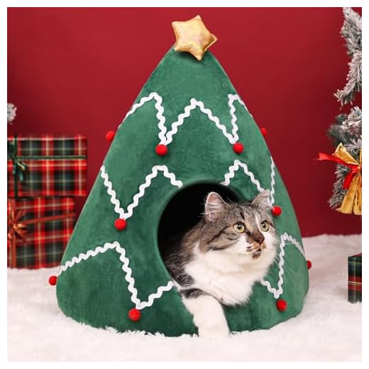 Kerstcadeau Kat: Ontdek Unieke Geschenkideeën en Tips! 12 NIBESSER Kattenbed, Kerstmis, hondenbed, zacht, wasbaar, kattenmand, kerstboom, huisdierbed, hondensofa, kattenbank, slaapplaats voor katten en honden