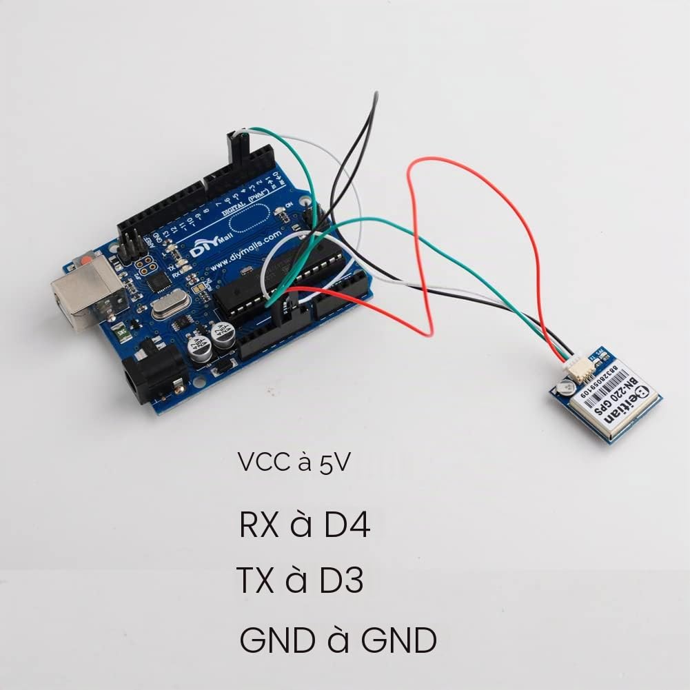 BN-220 Dual GPS Glonass Modul Navigation TTL Level 9600bps + GPS Passive Antenne pour Arduino Raspberry Pi Pixhawk F3 CC3D Betaflight F4 Flight Control