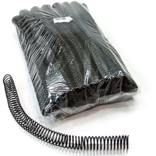 Espiral Para Encadernação 20mm, Plastyline, Preto, Para 120 Folhas, Pacote Com 80