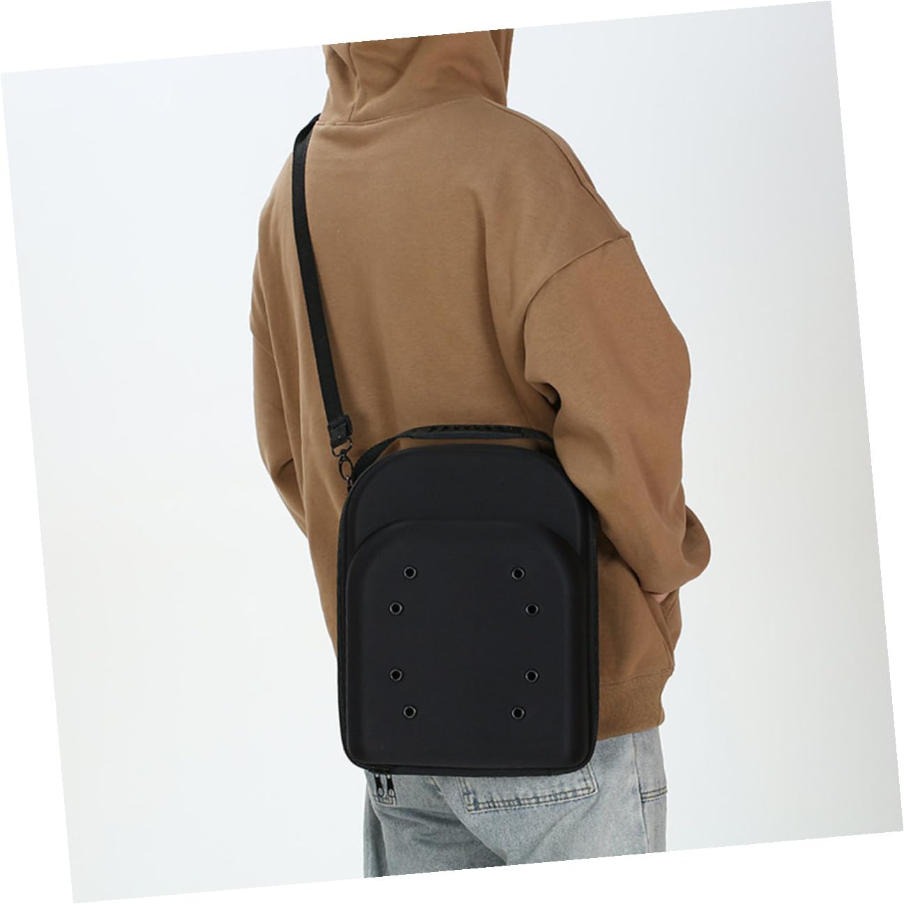 TOPBATHY Estuche Portátil para Almacenar y Transportar Sombreros en Viajes de Eva para Gorras de Béisbol, Caja Organizadora Negra Diseño Compacto y Duradero