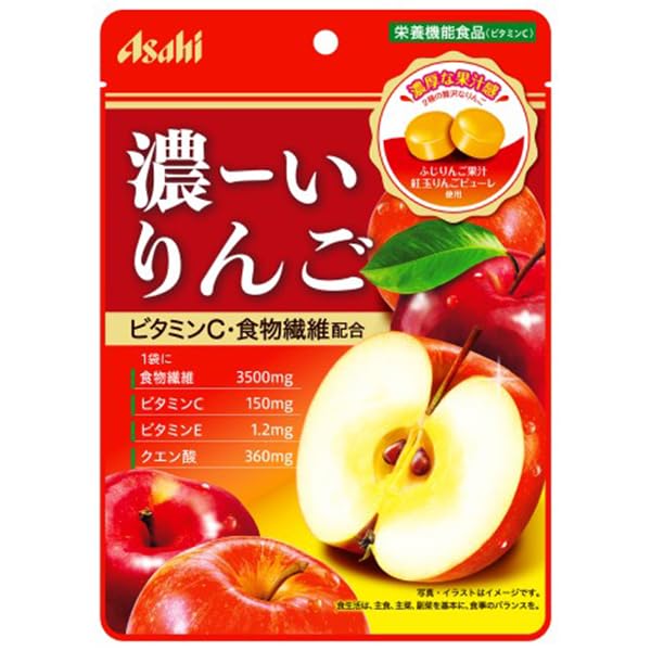 Amazon.co.jp: アサヒ 濃ーいりんご 80g : 食品・飲料・お酒