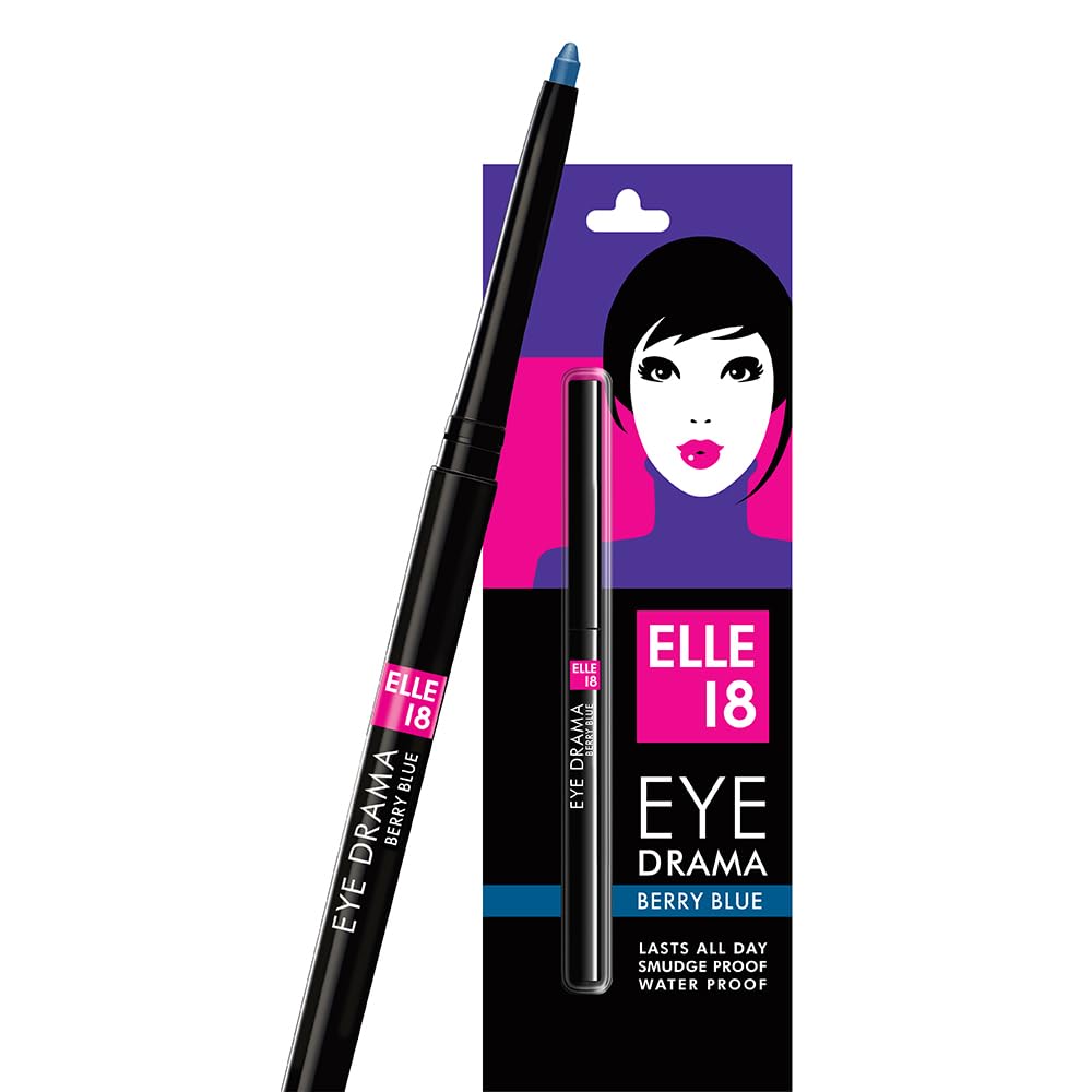Elle 18 Eyedrama Matte Kajal Pencil Berry Blue