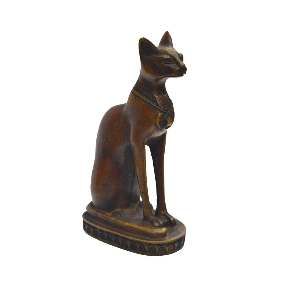Figurine Résine Chat Bastet – Déesse égyptienne De La Maternité – Noir