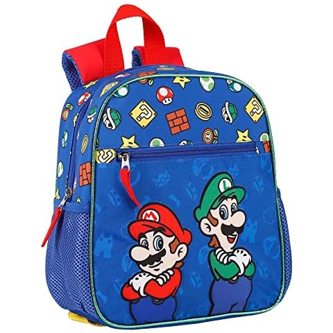Mochila Infantil Super Mario y Luigi con 5 compartimentos Cover