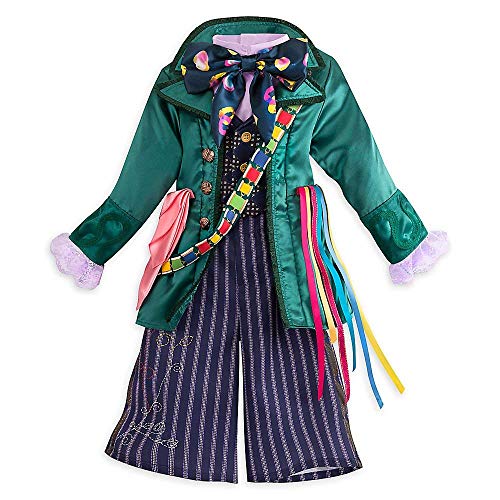 Disney Store Mad Hatter Kids Costume Boys Girls Dress Up Alice in Wonderland (4), Green