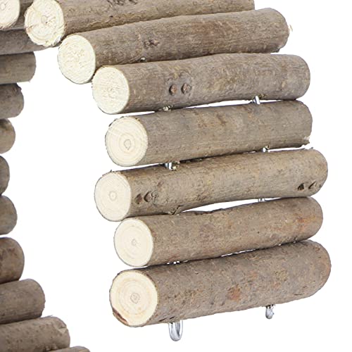 Hamster Wooden Bridge, Long Climbing Ladder Rodents Toy Chewable Small Animal Climbing Toys for Chewing and Playing for Isolating Pets(40CM, Basic, blue) - Image 4