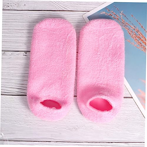 POPETPOP 1 Pair Footcare Treatment Socks Dry Feet Socks Skin Softening Socks Spa Feet Sleeves Cracked Heels Guard Dead Skin Socks Rough Heel Socks Hard Feet Socks Moisturizing Floor Socks - Image 4