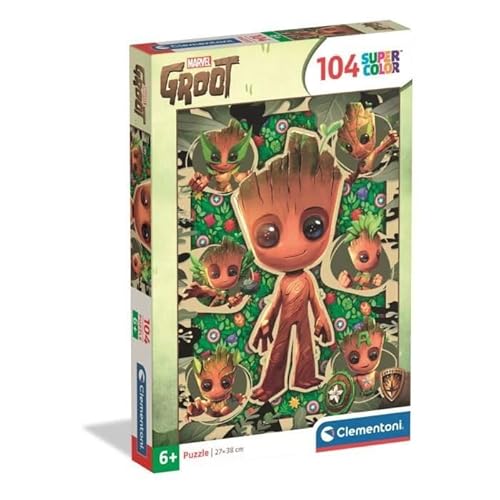 Clementoni Puzzle Enfant 104 Pièces Marvel Groot Marvel Fabriqué en Italie 25051 - vue 2