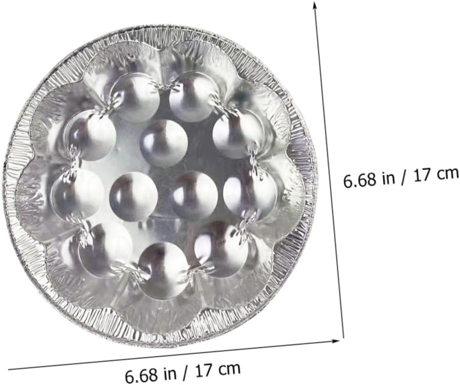 80 個カタツムリ錫箔ベーキングトレイ大皿トレイオイスターキノコ使い捨てベーキングパンバーベキューカタツムリパンエスカルゴグラタン皿