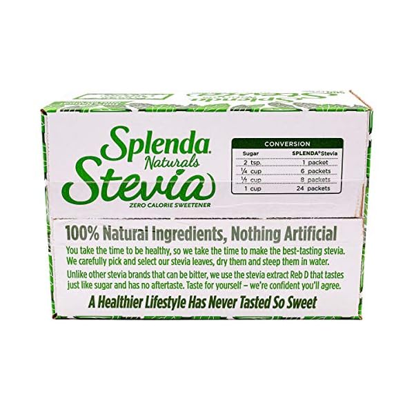 SPLENDA turals Stevia Süßstoffpakete, 500 Ct - Kalorienfrei. 100% natürlich, nichts künstliches, Stevia mit bestem… – Bild 9