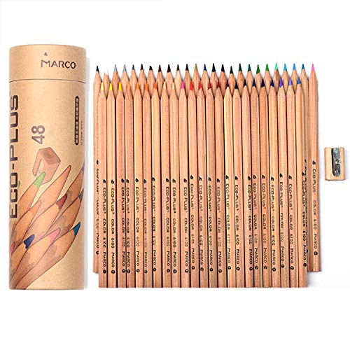 48 Professional Coloured Pencil Adult Colouring Pencils-Pre-sharpened-sketching Pencils Artist Pencil Set for Adults Colouring and Children Sketching Drawing Painting Writing, School Supplies