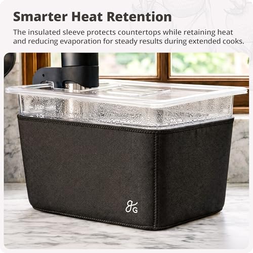 Image of Greater Goods 12 Qt Sous Vide Container with Lid, Rack & Insulated Sleeve