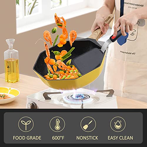 Image of Silicone Spatula - Nonstick, Heat Resistant Cooking & Baking Flipper for Pancakes, Omelettes, Pizza, Steak, Dosa - Ideal for Griddle Pans, Cookware and Fish Turner (Angle Slotted Spatula)